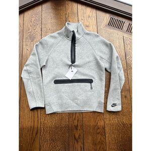 Nike Sportswear Tech Fleece Men's 1/2-Zip Sweatshirt Gray NWT FB7998 Medium